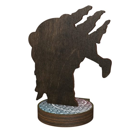 Grove Wrestling Real Wood Trophy