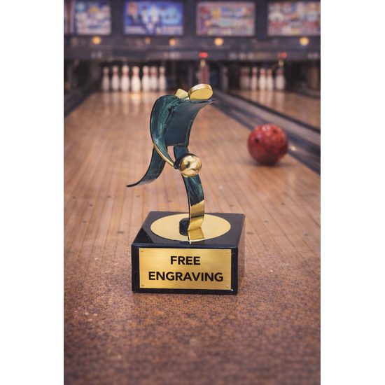 Toledo Bowling Handmade Metal Trophy