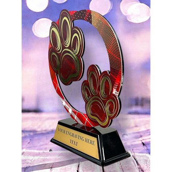 Onyx Stainless Steel Cynology Trophy