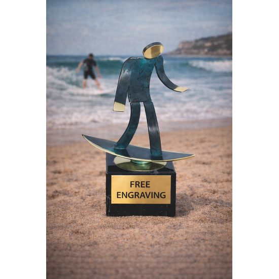 Toledo Surfing Handmade Metal Trophy