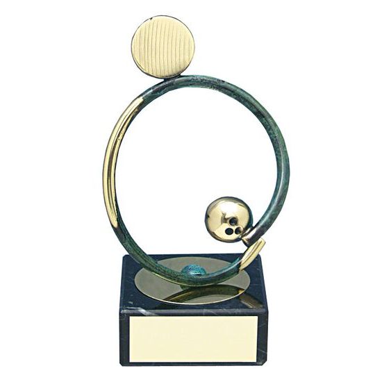 Bilbao Ten Pin Bowling Handmade Metal Trophy