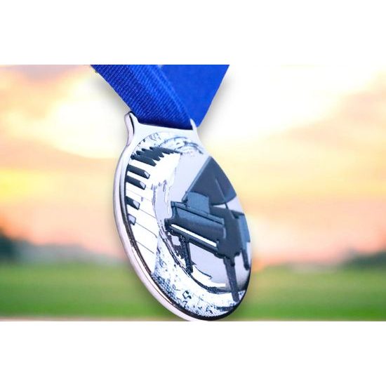 Sacul Piano Color Texture 3D Print Medal