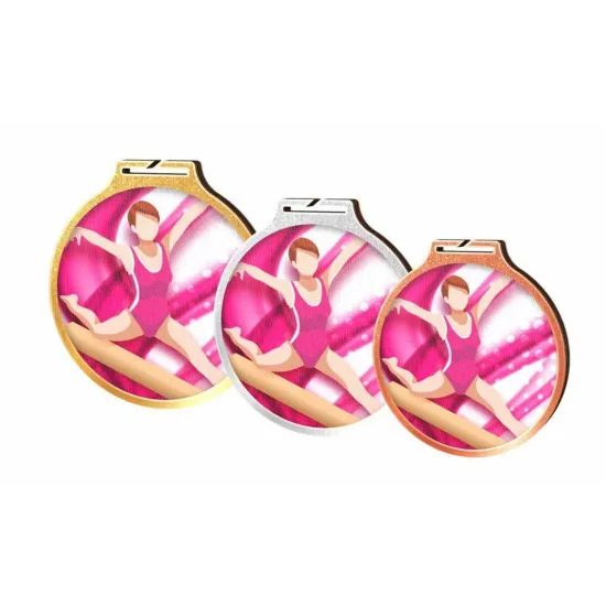 Habitat Female Gymnastics Eco Friendly Wooden Medal