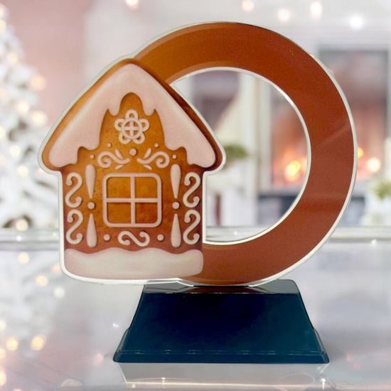 Festive Gingerbread House Trophy