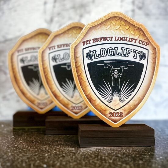 Hoplon Custom Made Real Wood Shield Trophy