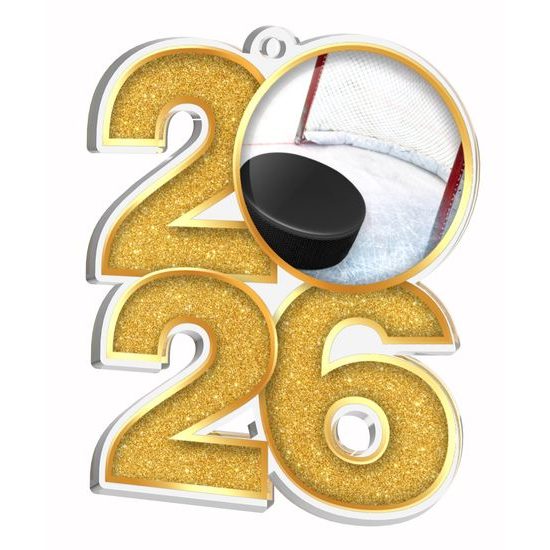 Ice Hockey 2026 Acrylic Medal