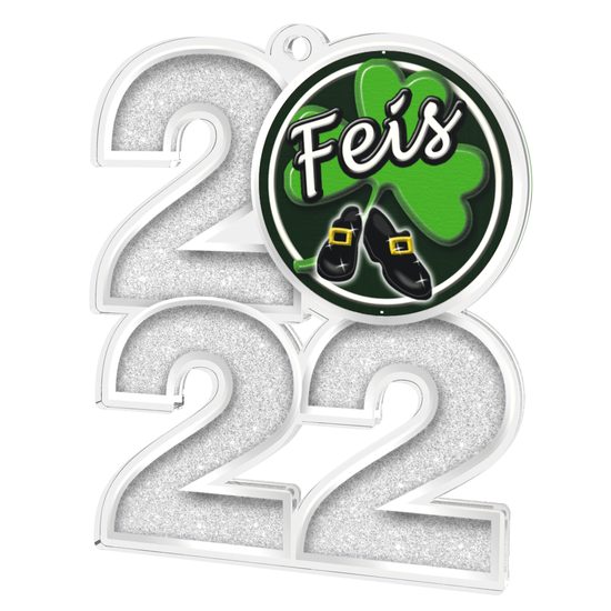 Irish Feis 2022 Silver Acrylic Medal