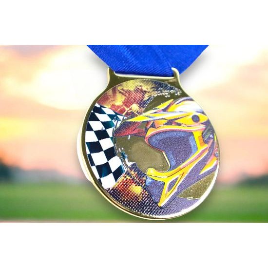 Sacul Motosport Color Texture 3D Print Medal