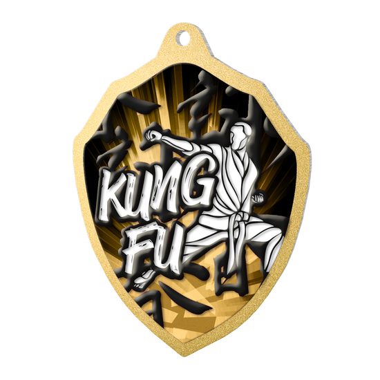 Molten Stainless Steel Kung Fu Classic Medal