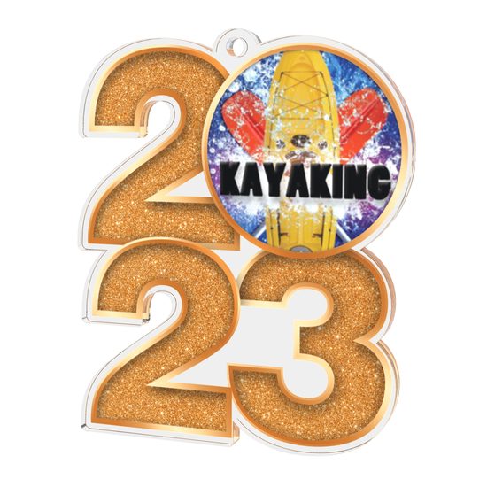 Kayaking 2023 Acrylic Medal