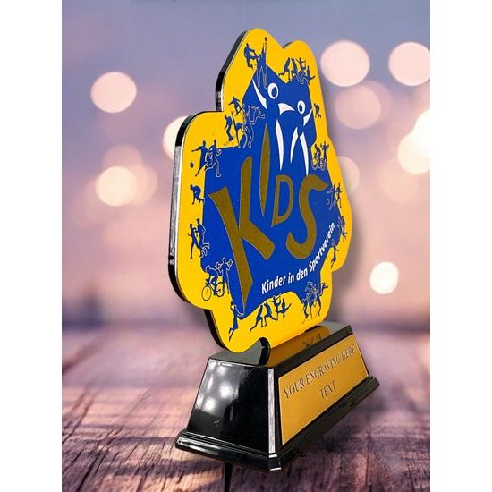 Infinity Metal & Black Acrylic Custom Award