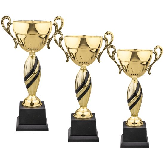 Gold and Black Stripes Cup