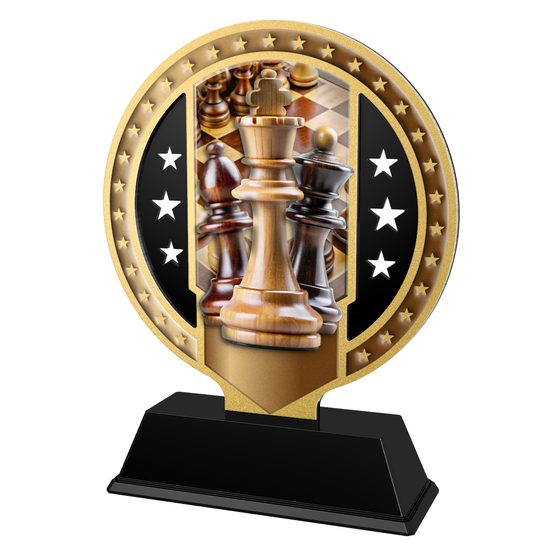 Sentinel Stainless Steel Chess Trophy