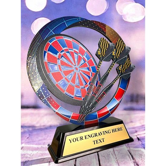 Onyx Stainless Steel Darts Trophy