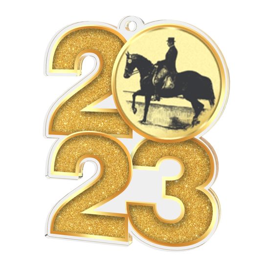 Horse Dressage 2023 Acrylic Medal