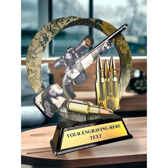 Onyx Stainless Steel Shooting Trophy