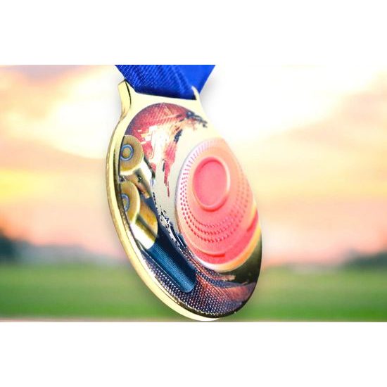 Sacul Shooting Arts Color Texture 3D Print Medal