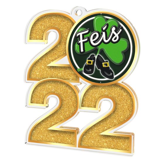 Irish Feis 2022 Gold Acrylic Medal
