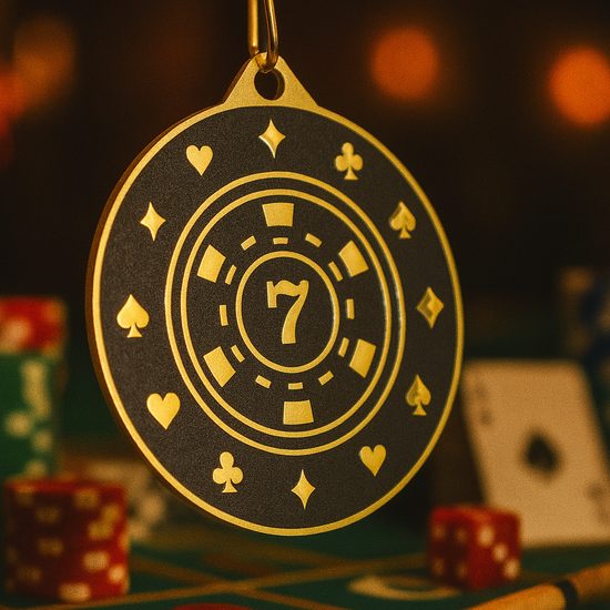 Valor Stainless Steel Poker Medal