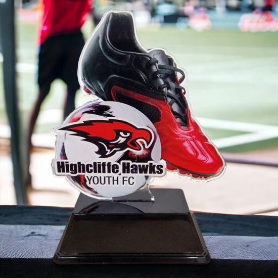 Soccer Cleat & Shoe Custom Made Acrylic Award