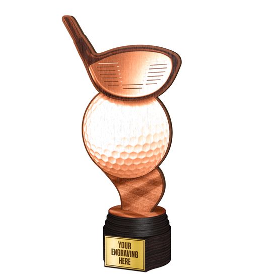 Frontier Classic Real Wood Golf Trophy