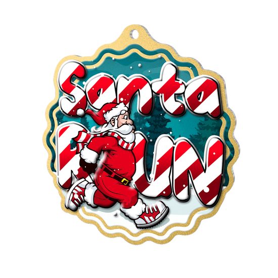 Aurum Stainless Steel Santa Run Medal