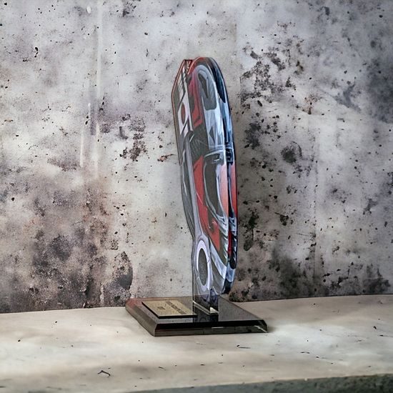 Cannes Printed Acrylic Moto Trophy