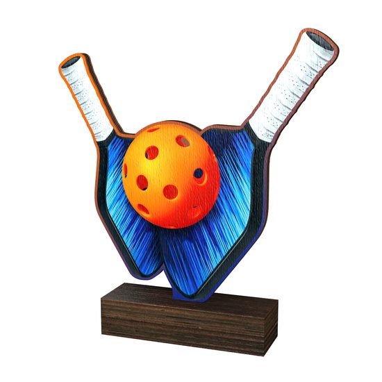 Sierra Pickleball Real Wood Trophy