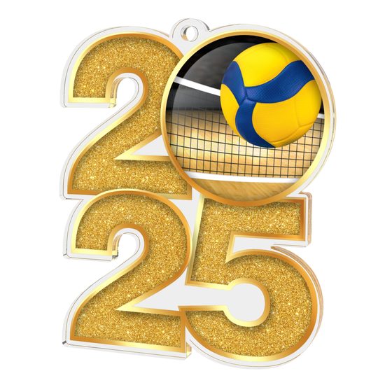 Volleyball 2025 Acrylic Medal