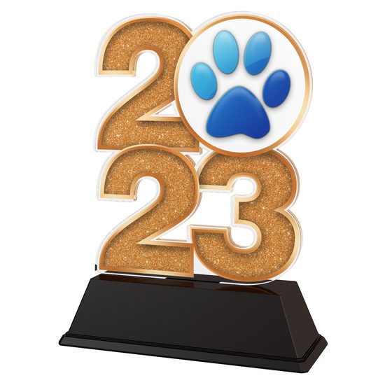 Dog Paw Print 2023 Trophy