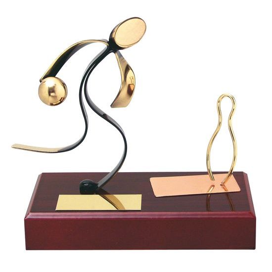 Barcelona Bowling Handmade Metal Trophy