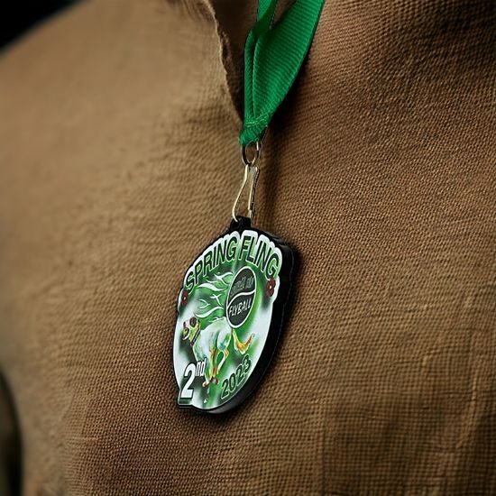 Trail Black Acrylic Logo Medal
