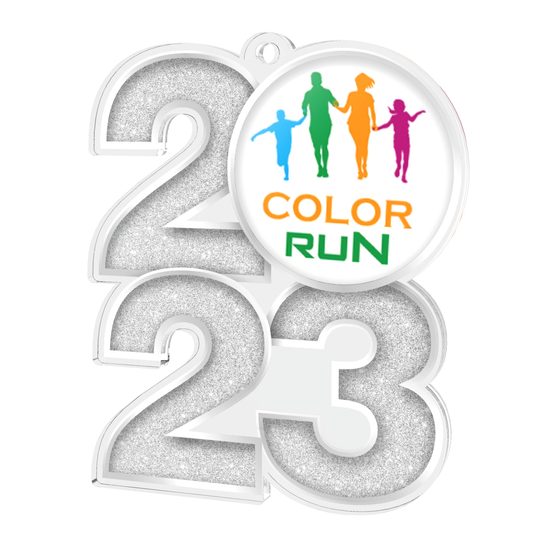 Color Run 2023 Acrylic Medal