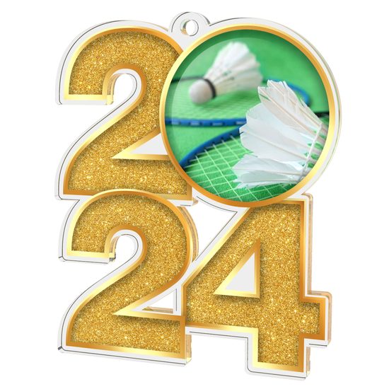 Badminton 2024 Acrylic Medal