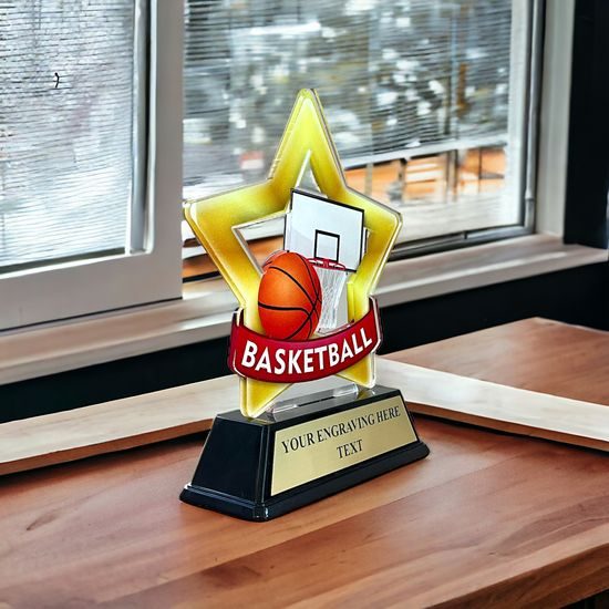 Mini Star Basketball Trophy