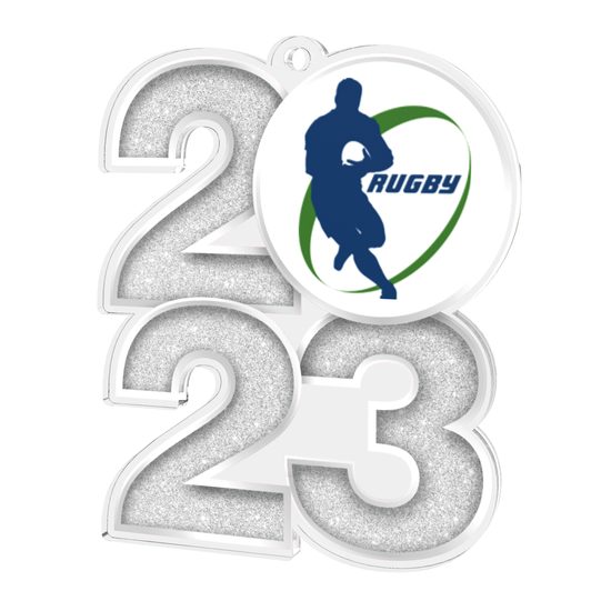 Rugby 2023 Acrylic Medal