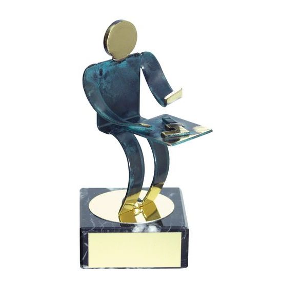 Toledo Dominoes Handmade Metal Trophy