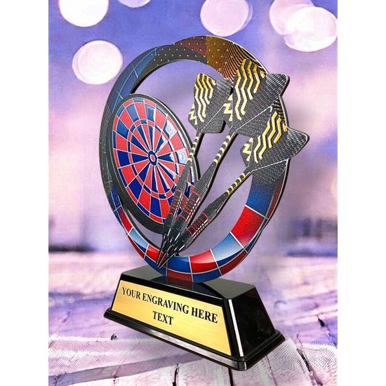 Onyx Stainless Steel Darts Trophy