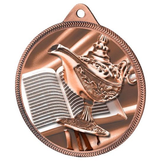 Quiz Knowledge Color Texture 3D Print Bronze Medal