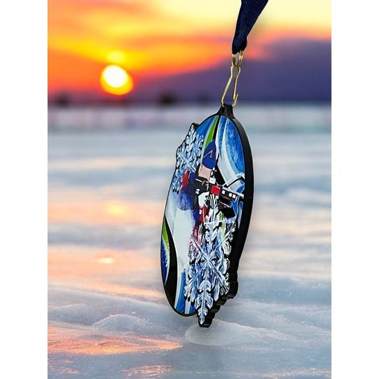 Rincon Black Acrylic Biathlon Medal