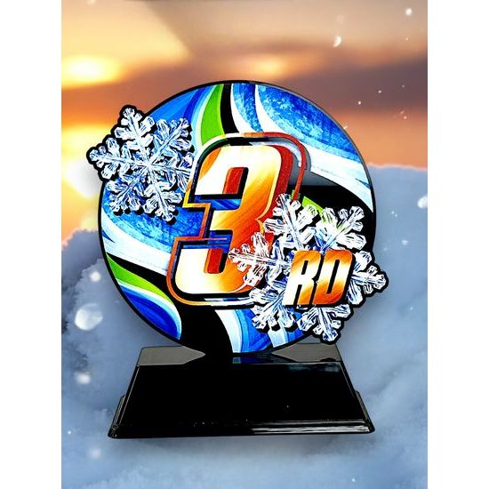 Roswell Black Acrylic 3rd Place Winter Trophy