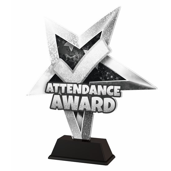 Attendance Award Star Trophy