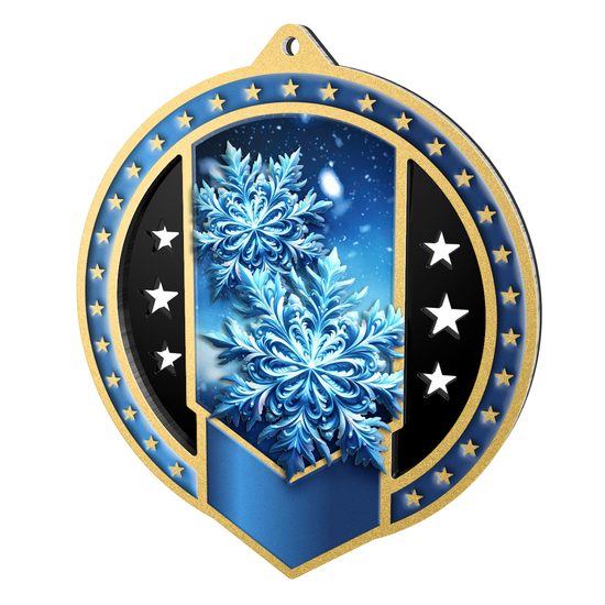 Noir Stainless Steel Winter Medal