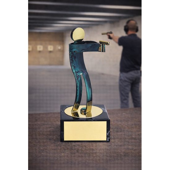 Toledo Pistol Shooting Handmade Metal Trophy