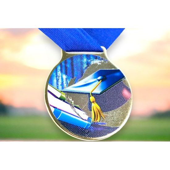 Sacul Graduation Color Texture 3D Print Medal