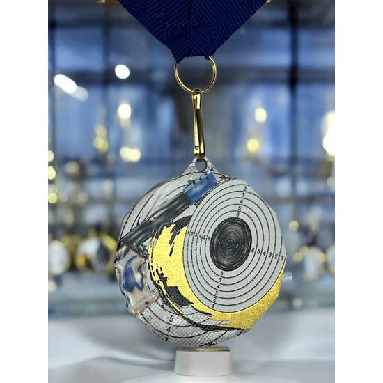 Polygon Stainless Steel Shooting Medal