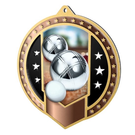 Noir Stainless Steel Petanque Medal