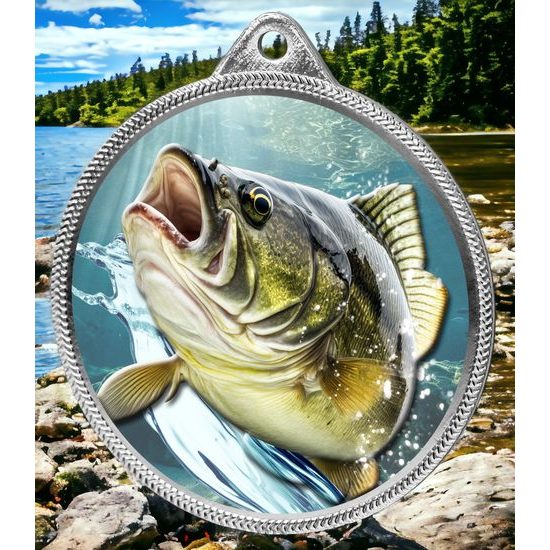 Bream Fishing Texture Print Silver Medal