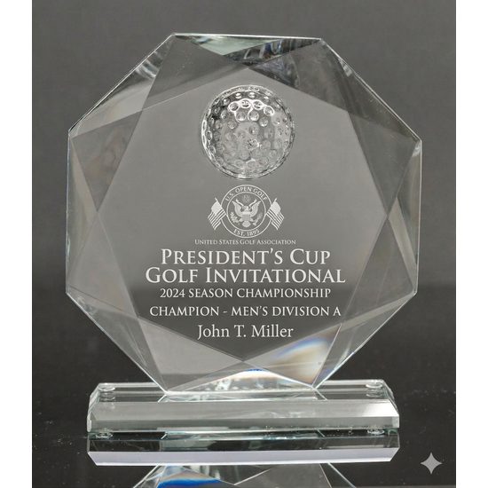 Augusta Jade Crystal Golf Award