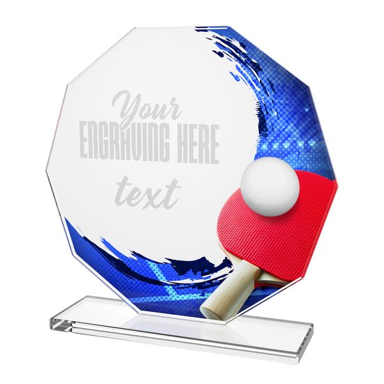 Hopper Table Tennis Glass Award